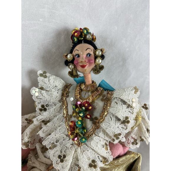 3 Lot Roldan Dolls Matador 2 Lady Dancers Made in Spain Tagged Vintage 50s 1960s - Picture 4 of 8